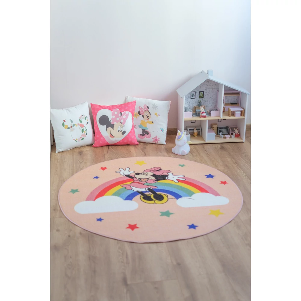 Szőnyeg gyerekszobába - Disney Minnie - 120 cm átmérő