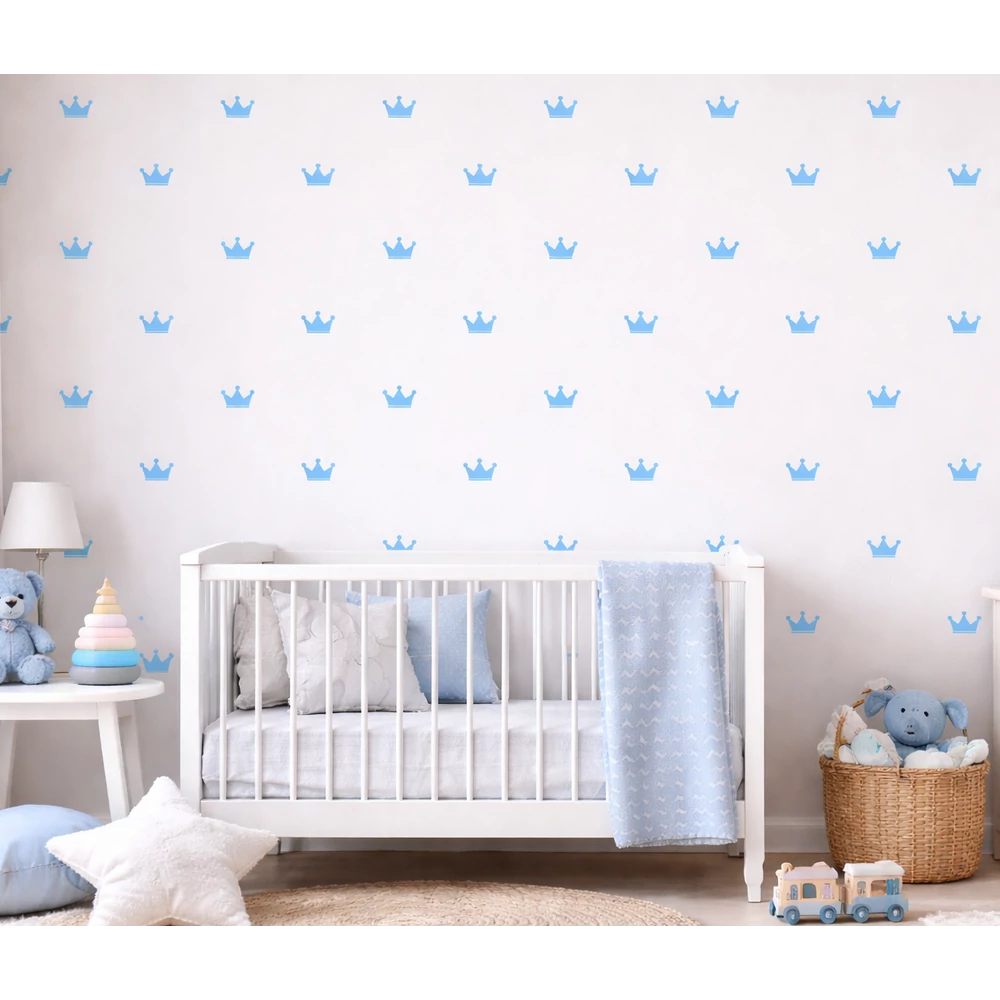 Falmatrica szett - 30 db-os - kék korona