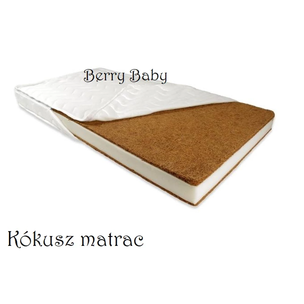 Kókusz matrac babaágyba 70x140x8 cm - rétegelt