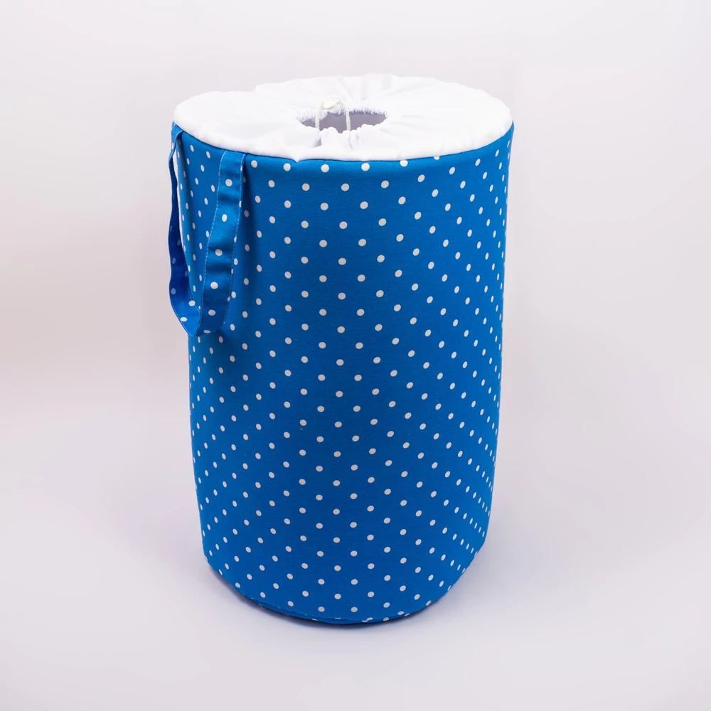 Szennyestartó - játéktároló – kék pöttyös