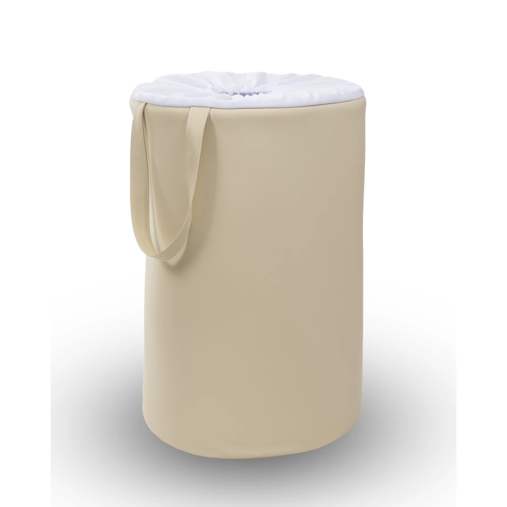 Szennyestartó - játéktároló - beige Eco bőr