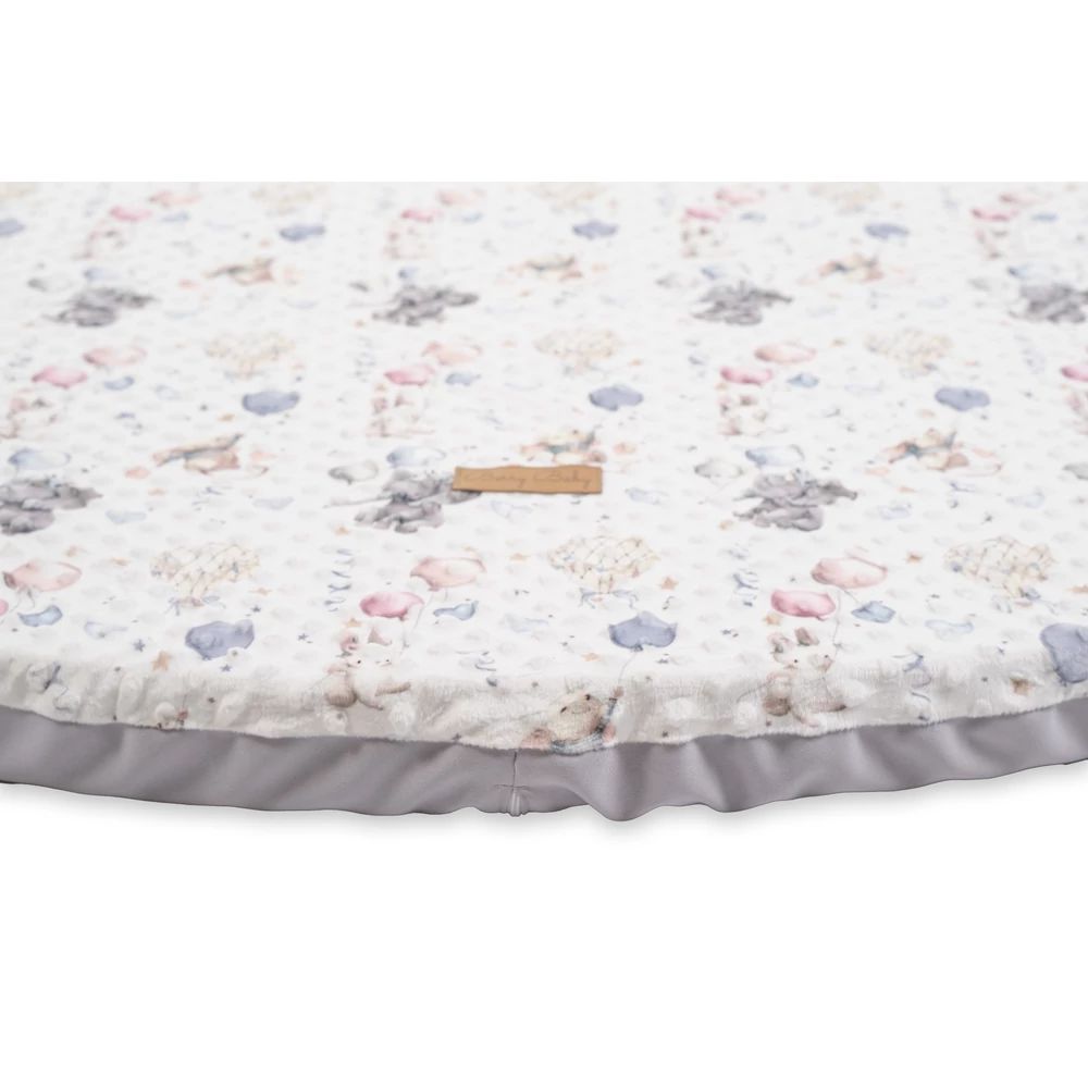 Játszószőnyeg 120 cm - lufis minky