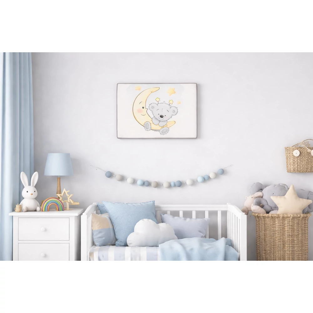 Vászonkép - macis mintával