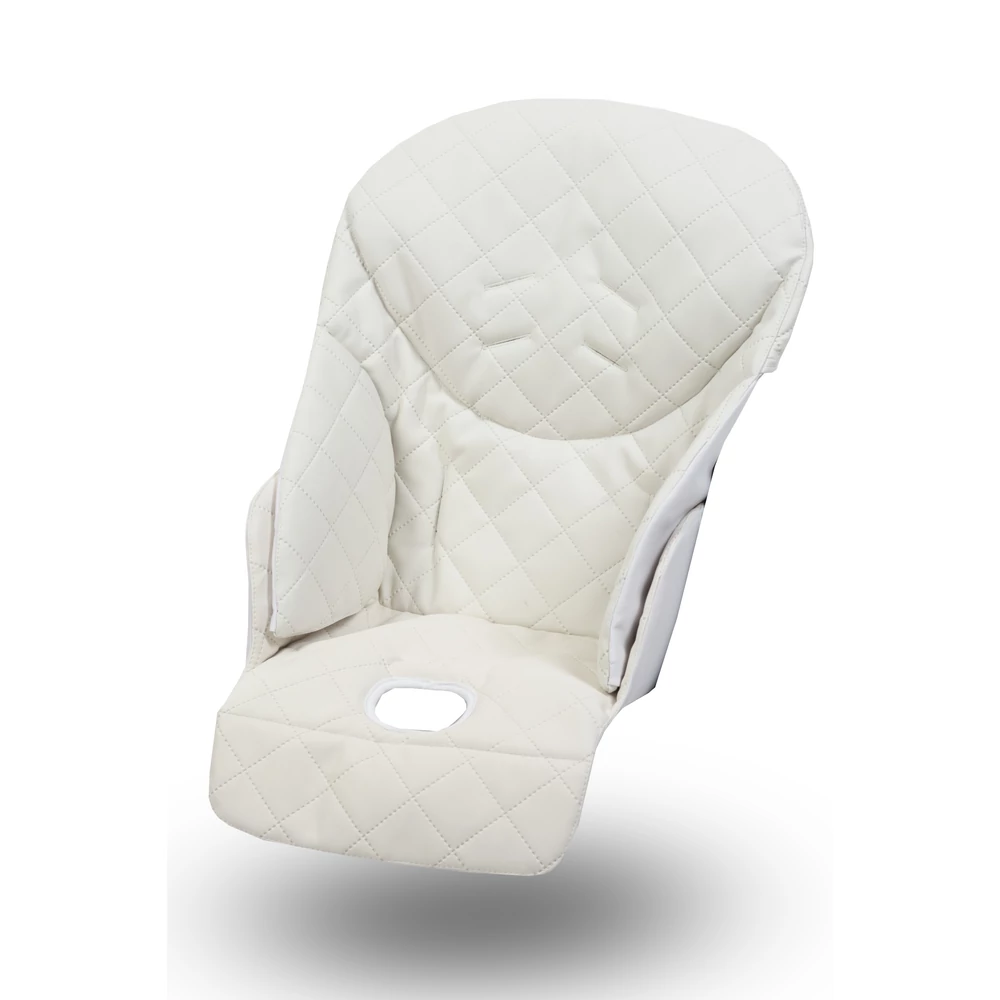 Etetőszék huzat - fehér eco bőr