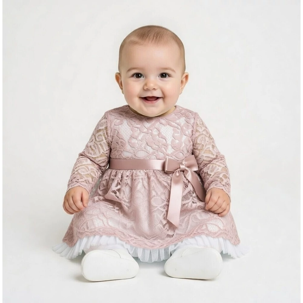 Alkalmi csipke ruha boleróval - mályva 74