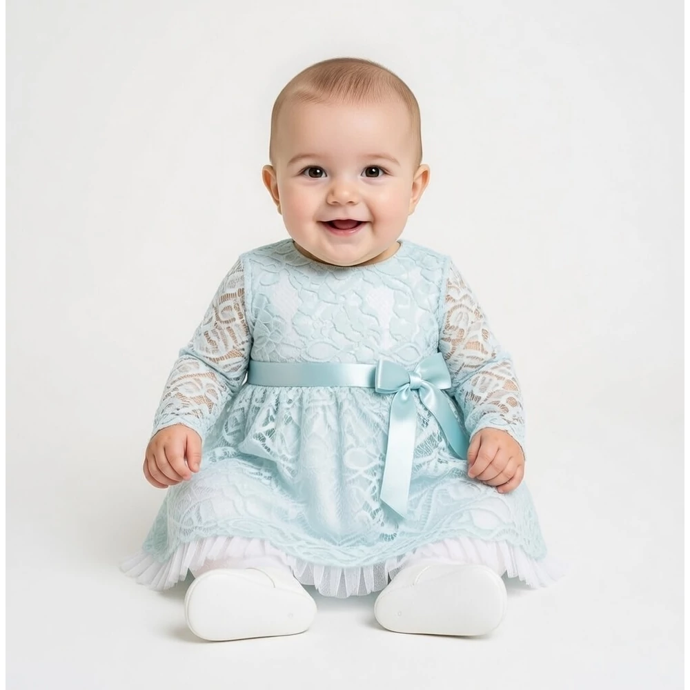 Alkalmi csipke ruha boleróval - menta 68