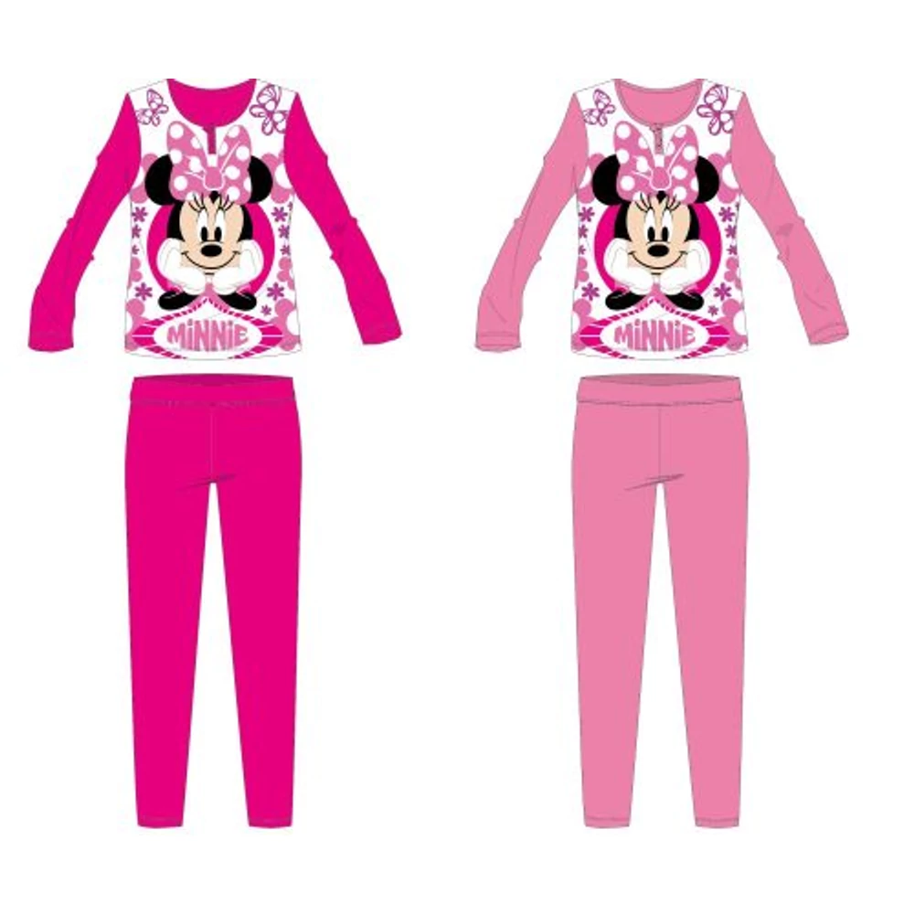 Gyerek pizsama Disney Minnie egér - pamut jersey - rózsaszín - 104