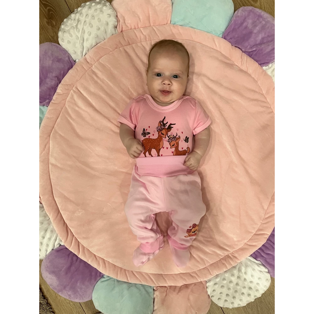 Rövid ujjú body - rózsaszín - bambi 62