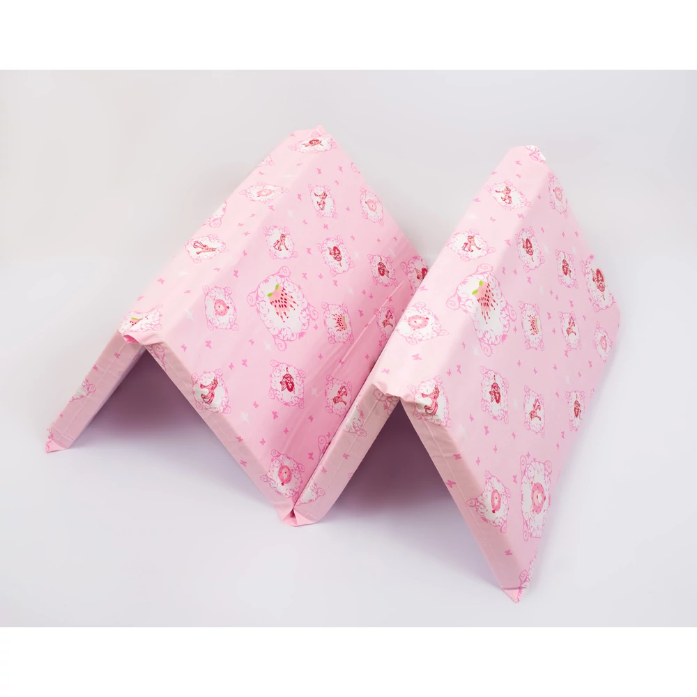 Harmonika matrac utazóágyba - rózsaszín hercegnős