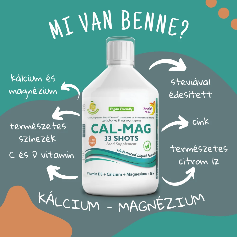 Swedish Nutra folyékony Cal-Mag 500 ml