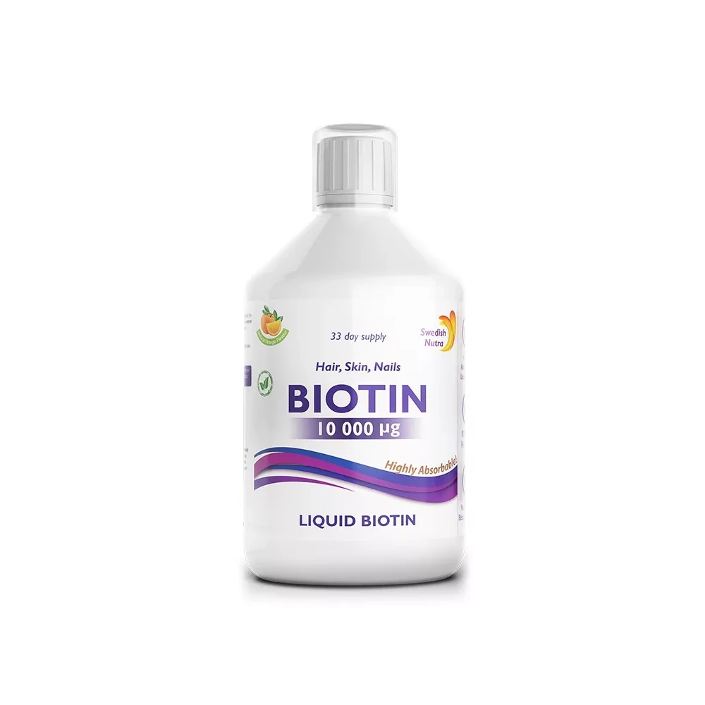 SWEDISH NUTRA BIOTIN 10000 FOLYÉKONY VITAMIN 500ML