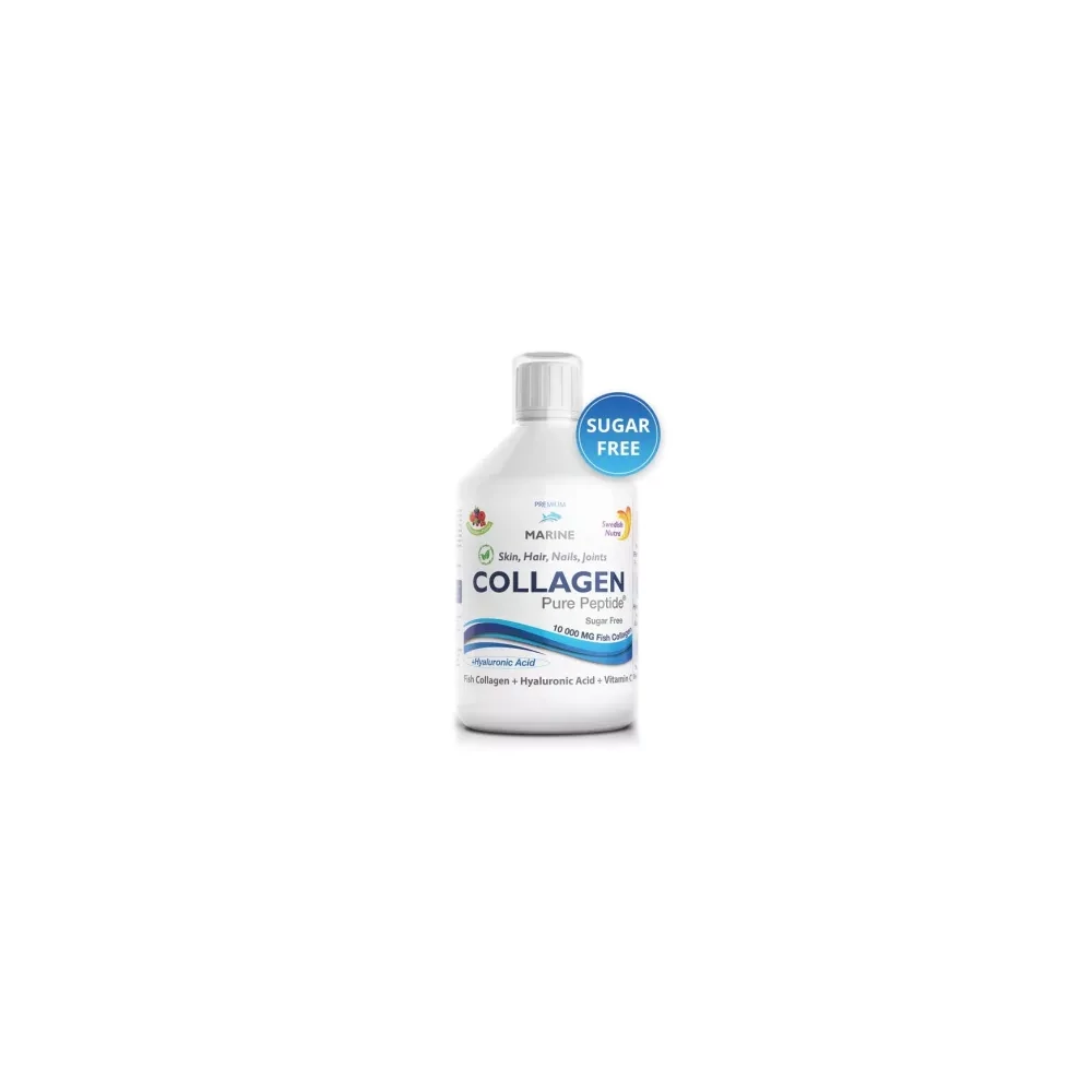 Swedish Nutra halkollagén - Hyaluronsavval és C-vitaminnal 500ml - cukormentes