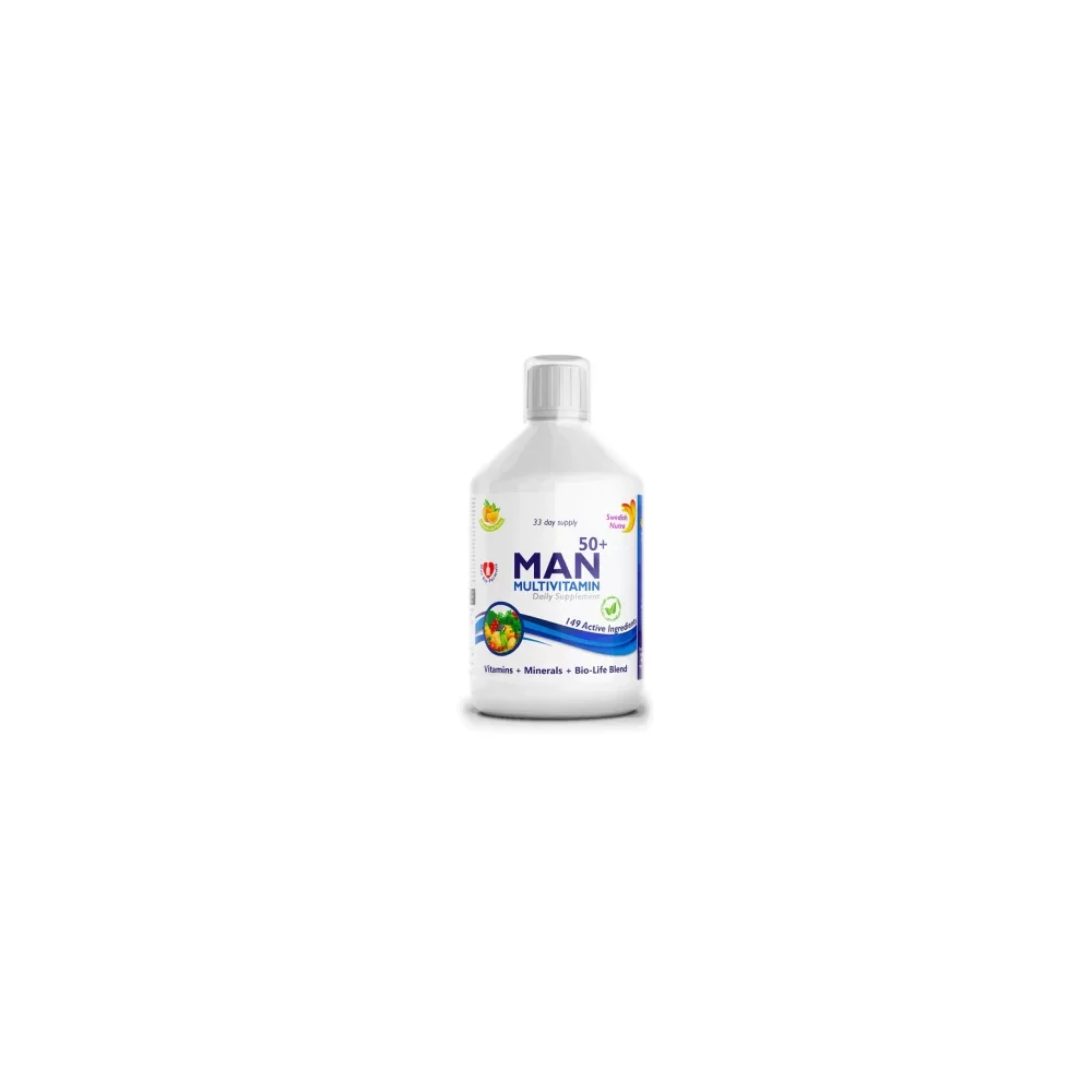 Swedish Nutra Man - folyékony multivitamin 50 feletti férfiaknak 500ml