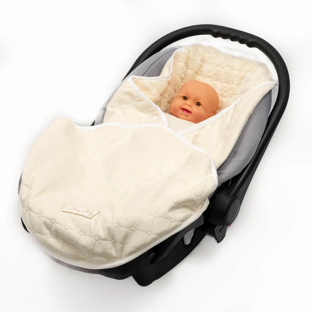 Berry Baby babahordozós takaró: ekrü szőrös 2