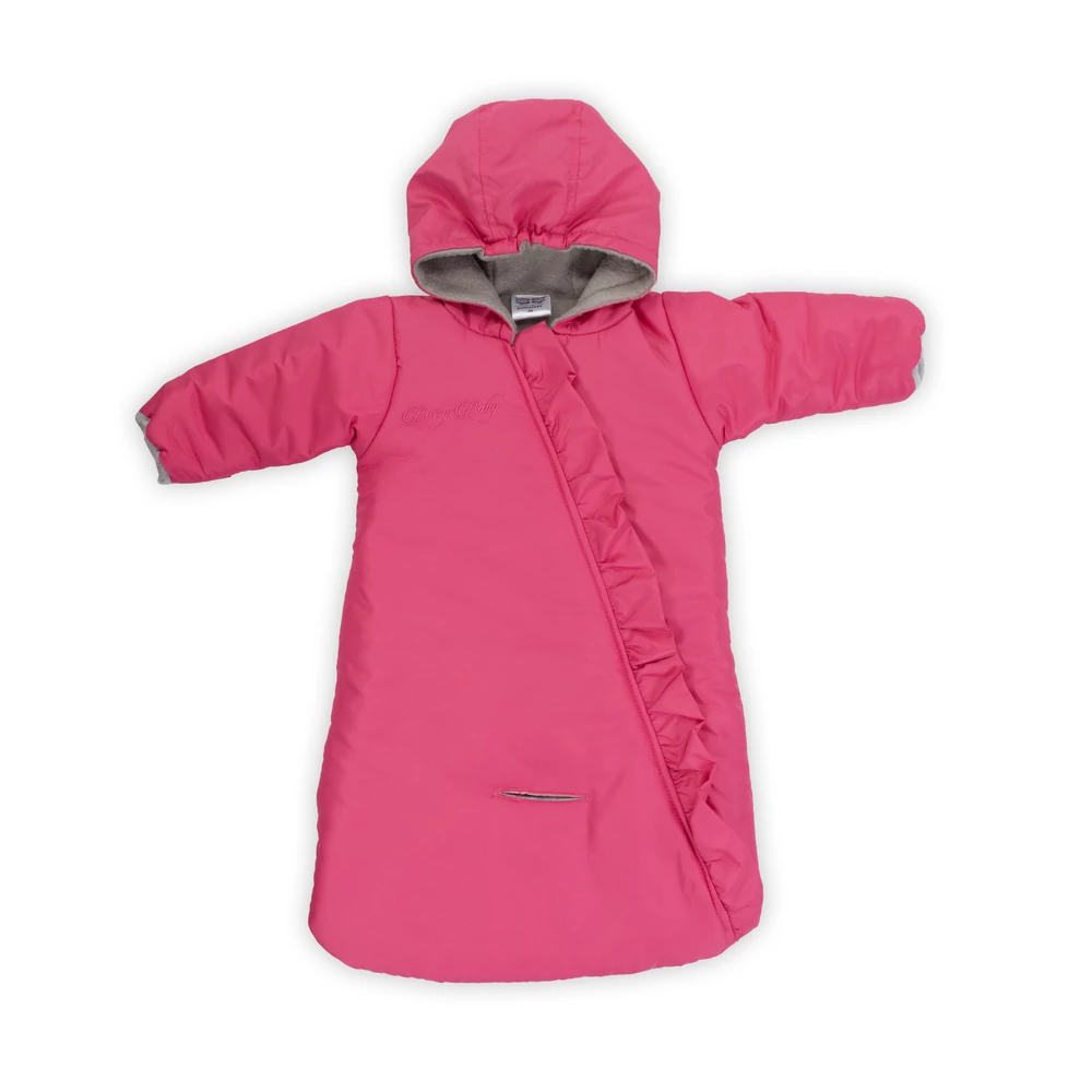 Bélelt bundazsák kapucnival - pink 50