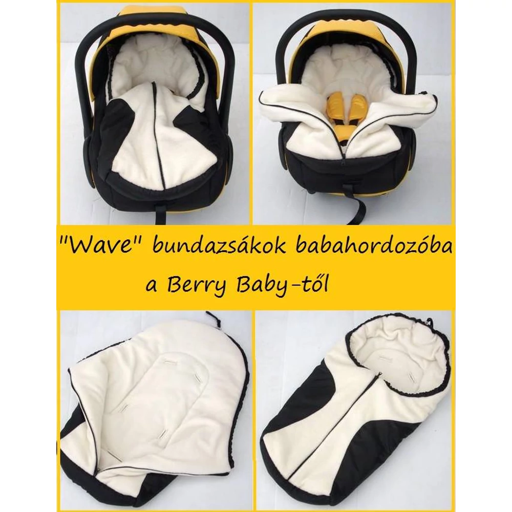 Bundazsák – fekete - almazöld - Wave