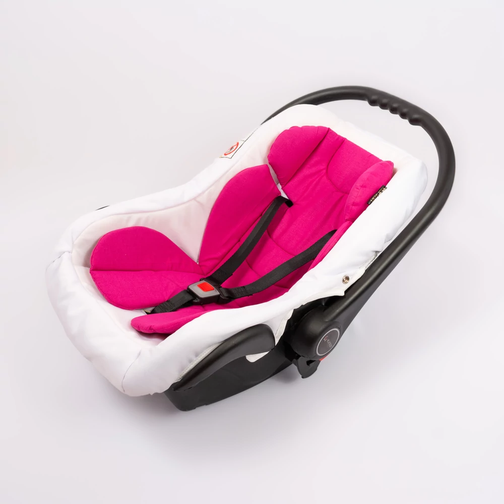 Praktikus alátét babahordozóba - univerzális termék - pink pamut