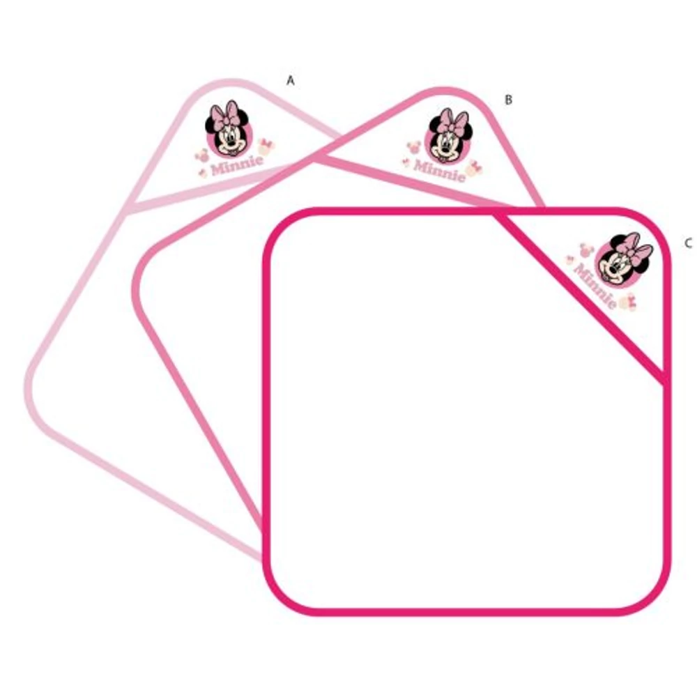 Disney Minnie babatörölköző - 70x70 cm - pink