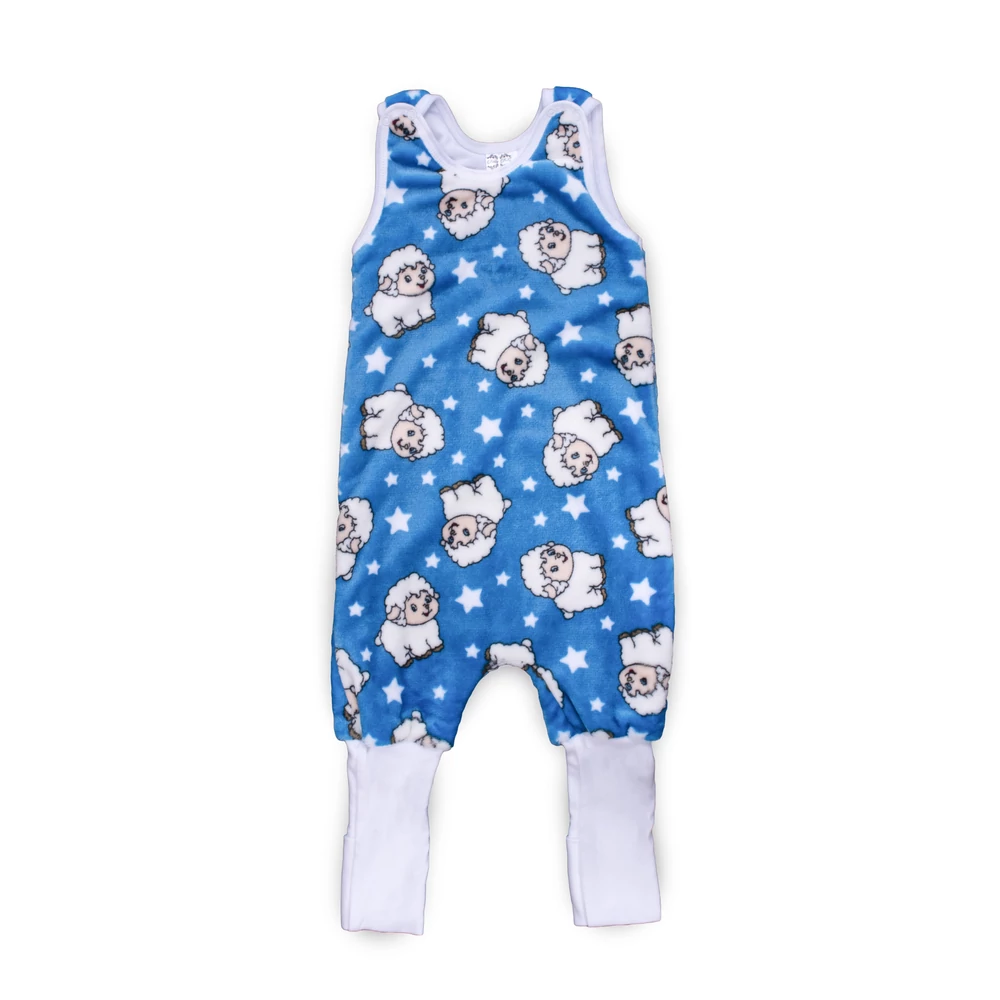 Tipegő hálózsák kék báránykás 68-74