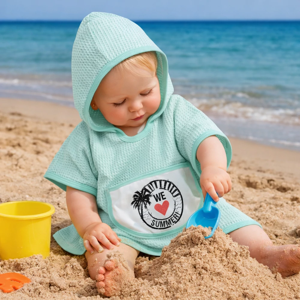 Fürdőponcsó - menta waffle