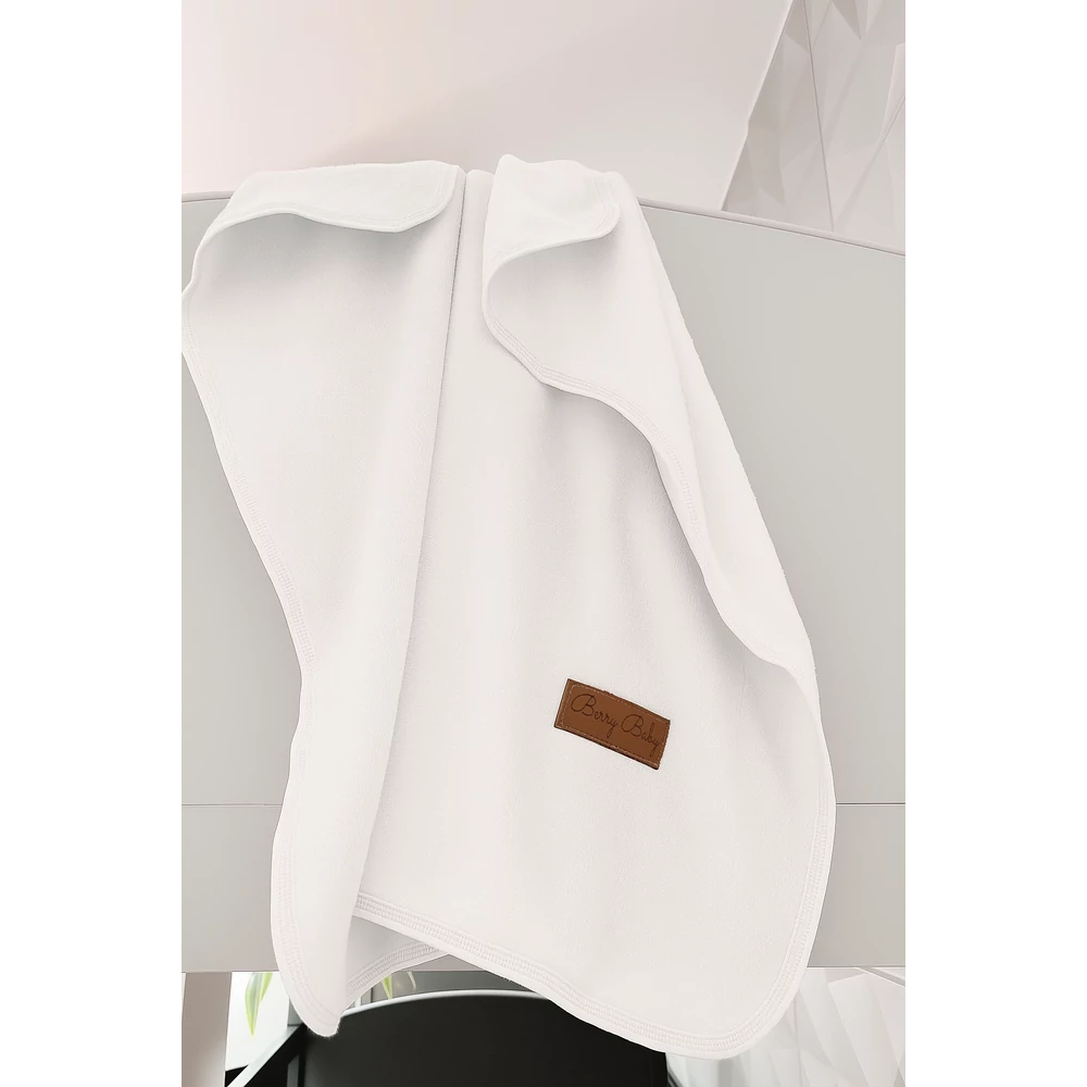 Babapléd - fehér wellsoft - 75x75 cm egyrétegű