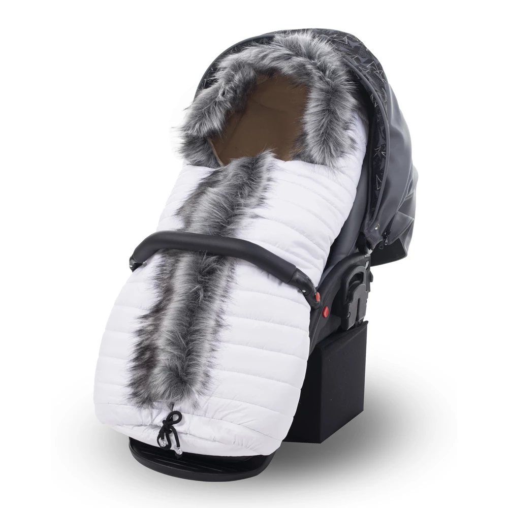 Bundazsák babakocsiba – fehér – Kombi plus 3in1