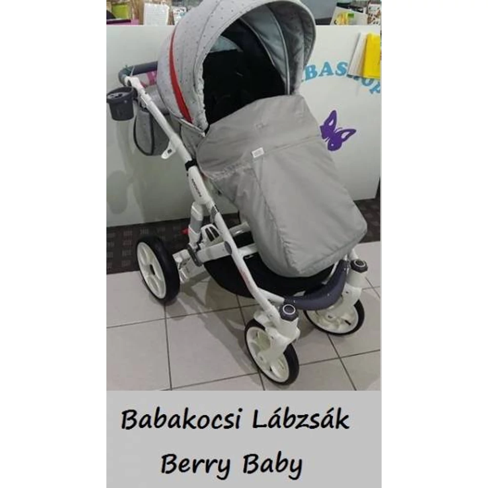 Univerzális Berry Baby lábzsák babakocsira:  szürke 2