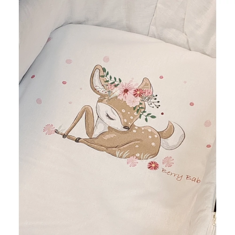 Kókusz matrac babakocsiba - fehér - bambi