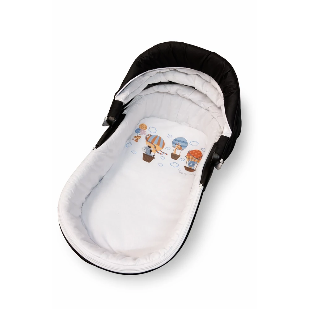 Kókusz matrac babakocsiba - fehér - air balloon