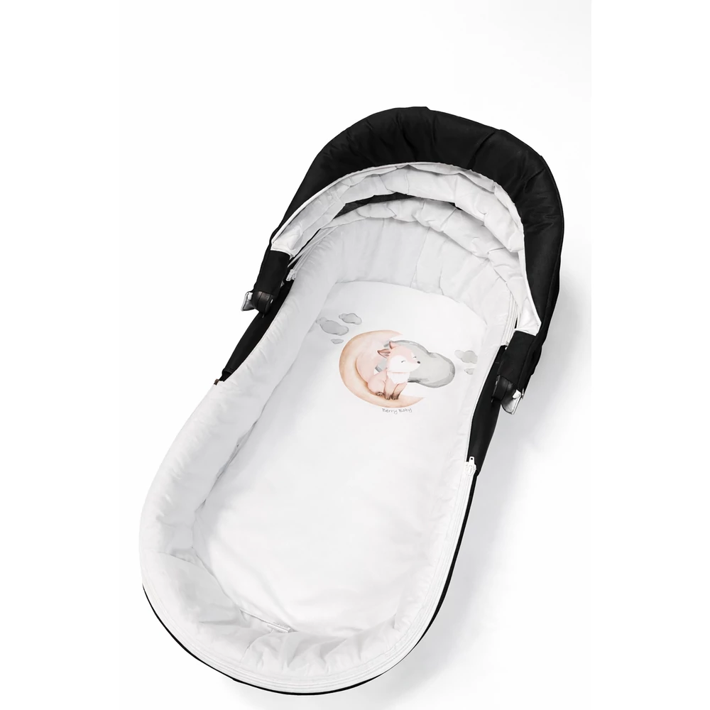 Kókusz matrac babakocsiba - fehér - róka