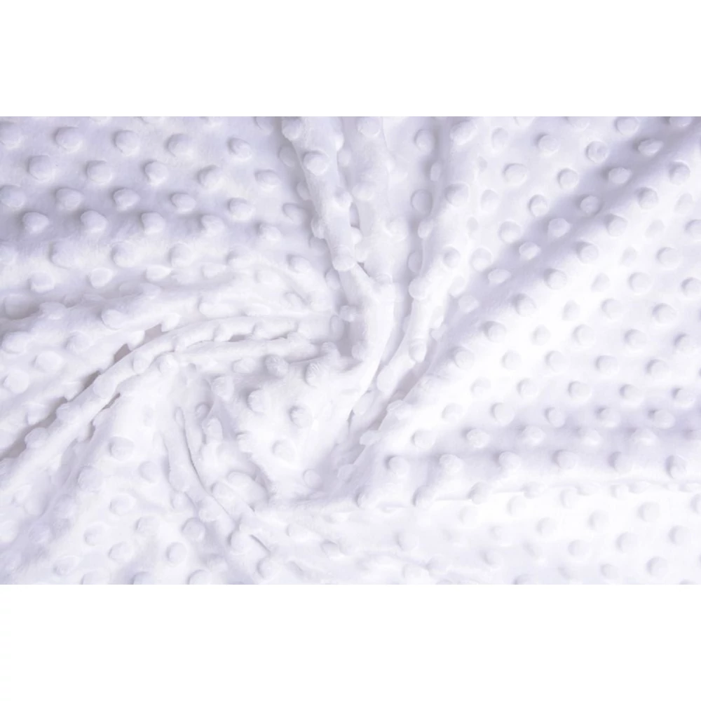 Kókusz matrac babakocsiba - fehér minky