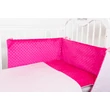 Kép 2/2 - Berry Baby Selymes pink színű minky+ rózsaszín szívecskés babaágynemű szett 2