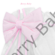Kép 2/2 - Berry Baby muszlin baldachin függöny FEHÉR+RÓZSASZÍN- klasszikus méretben 2
