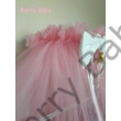 Kép 4/4 - Berry Baby Extra baldachin függöny-körbe érő: rózsaszín+fehér masni/szegő 4