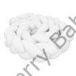 Kép 2/2 - Fonott fejvédő -rácsvédő körbe érő 60x120 kiságyba -Berry Baby -HÓFEHÉR 2