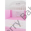 Kép 4/4 - Berry Baby SWAN babaágynemű szett: hímzett szatén hattyúval 4