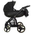 Kép 1/5 - BabyActive alumínium vázas babakocsi: Mommy Gold Magic Black