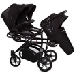 Kép 2/9 - Ikerbabakocsi hármasikrek számára - BabyActive Trippy PREMIUM 2in1 - Black