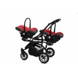Kép 3/6 - Ikerbabakocsi - BabyActive Twinni PREMIUM 2in1 - Rosso