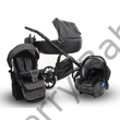 Kép 1/15 - Berry Baby CORRADO multifunkciós babakocsi szett (autós hordozóval és adapterrel!): CR4 Black