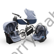 Kép 1/15 - Berry Baby CORRADO multifunkciós babakocsi szett (autós hordozóval és adapterrel!): CR8 White