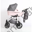 Kép 2/6 - Berry Baby DIMATEO ALU 3in1 babakocsi szett (autós hordozóval és adapterrel!): Rózsaszín-grafit