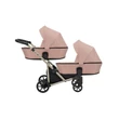 Kép 2/3 - Ikerbabakocsi - Kunert Brav Duo 3in1 - Pink 04 - pezsgő vázzal