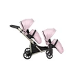 Kép 3/3 - Ikerbabakocsi - Kunert Brav Duo 2in1 - Baby Pink ECO 15 - pezsgő vázzal