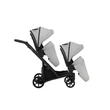 Kép 4/6 - Iker babakocsi - Kunert Ivento Duo 3in1 - 06 Dove Grey ECO - fekete vázzal