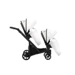 Kép 3/4 - Iker babakocsi - Kunert Ivento Duo 2in1 - 08 White Pearl ECO - fekete vázzal