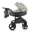 Kép 3/15 - Berry Baby- LUX 3in1 babakocsi szett (autós hordozóval és adapterrel): Z-23 -GÉL KERÉKSORRAL