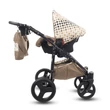 Kép 13/15 - Berry Baby Lux 3in1 babakocsi szett (autós hordozóval és adapterrel): Z-26R- GÉL KERÉKSORRAL