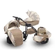 Kép 2/15 - Berry Baby Lux 3in1 babakocsi szett (autós hordozóval és adapterrel): Z-26R- GÉL KERÉKSORRAL