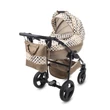 Kép 5/15 - Berry Baby Lux 3in1 babakocsi szett (autós hordozóval és adapterrel): Z-26R- GÉL KERÉKSORRAL